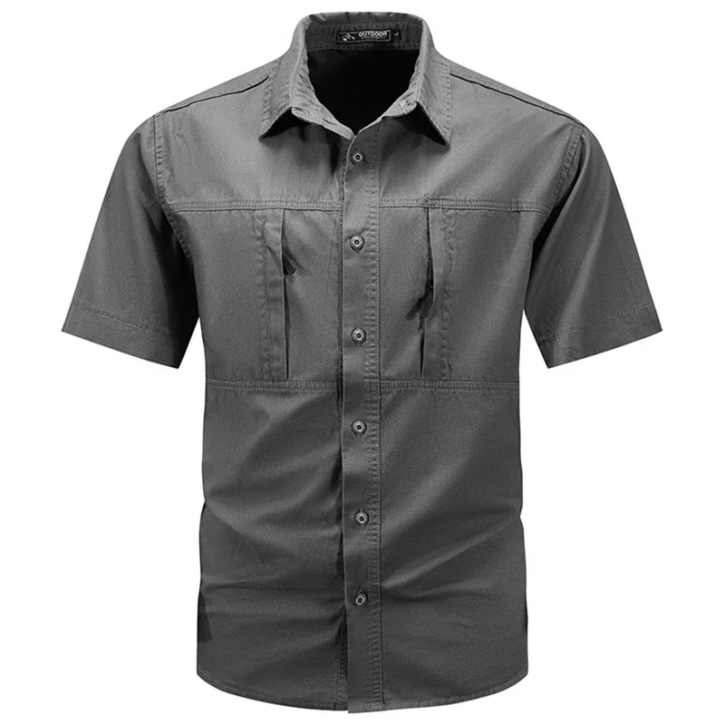 Tactical Military Shirt Cargo - 남성용 전술 반팔 셔츠 여름 신상