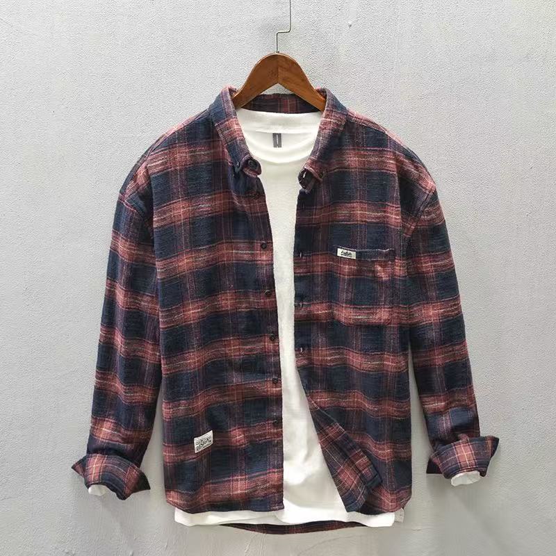 Flannel Plaid Shirt Heavy Weight - 2026 봄/가을 신상 체크 캐주얼 셔츠