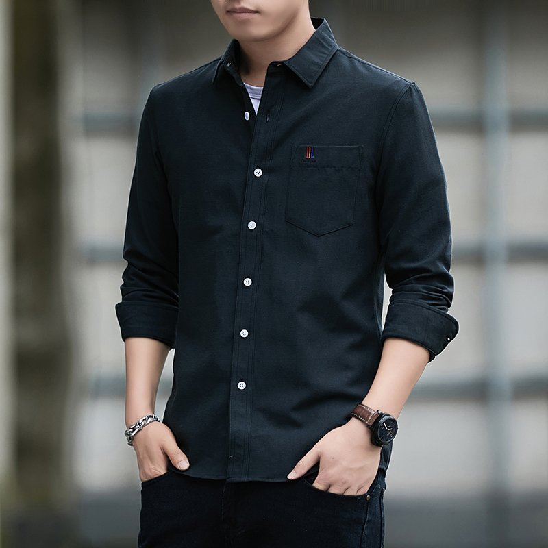 Mens Linen Shirt Long Sleeve - 스포츠 긴팔 재킷 남성 린넨 셔츠