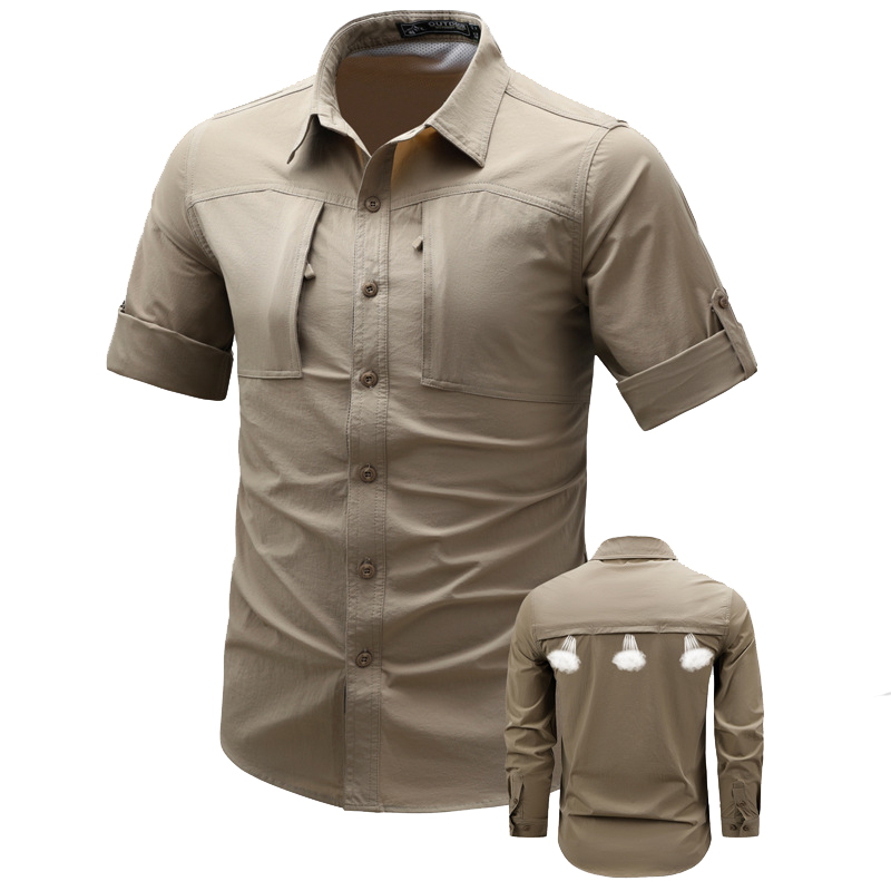 Tactical Military Shirt Cargo - 봄 가을 남성용 긴 소매 카고