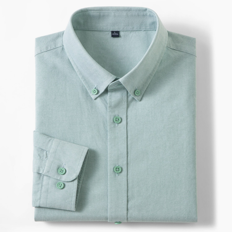 2026 신상 남성용 100% 코튼 옥스포드 셔츠 통기 - Mandarin Collar Formal Shirt Slim Fit 리뷰 및 가격