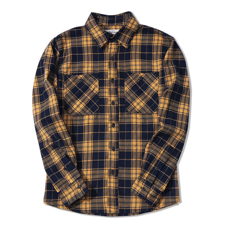 가을 겨울 패션 남성용 클래식 플란넬 셔츠 남성용 고품 - Flannel Plaid Shirt Heavy Weight 리뷰 및 가격
