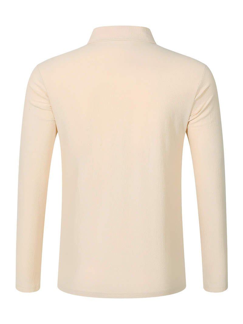 남성용 린넨 혼방 긴팔 폴로 셔츠, 가슴 패치, 통기성 - Mens Linen Shirt Long Sleeve 리뷰 및 가격