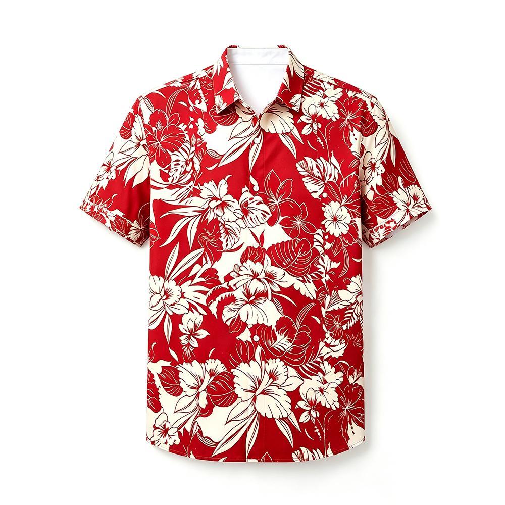 빈티지 플랜트 플로럴 프린트 하와이안 셔츠 남성용 여름 - Vintage Hawaiian Floral Shirt 리뷰 및 가격