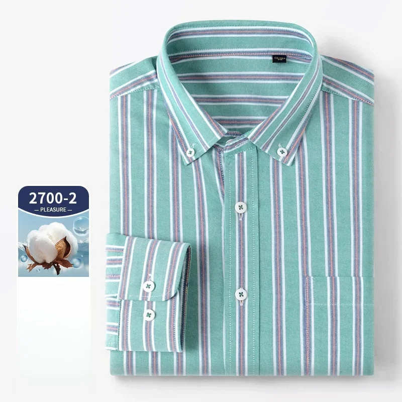 고품질 남성용 긴팔 포켓 셔츠 100% 순면 옥스퍼드  - Oxford Cotton Casual Shirt Business 리뷰 및 가격