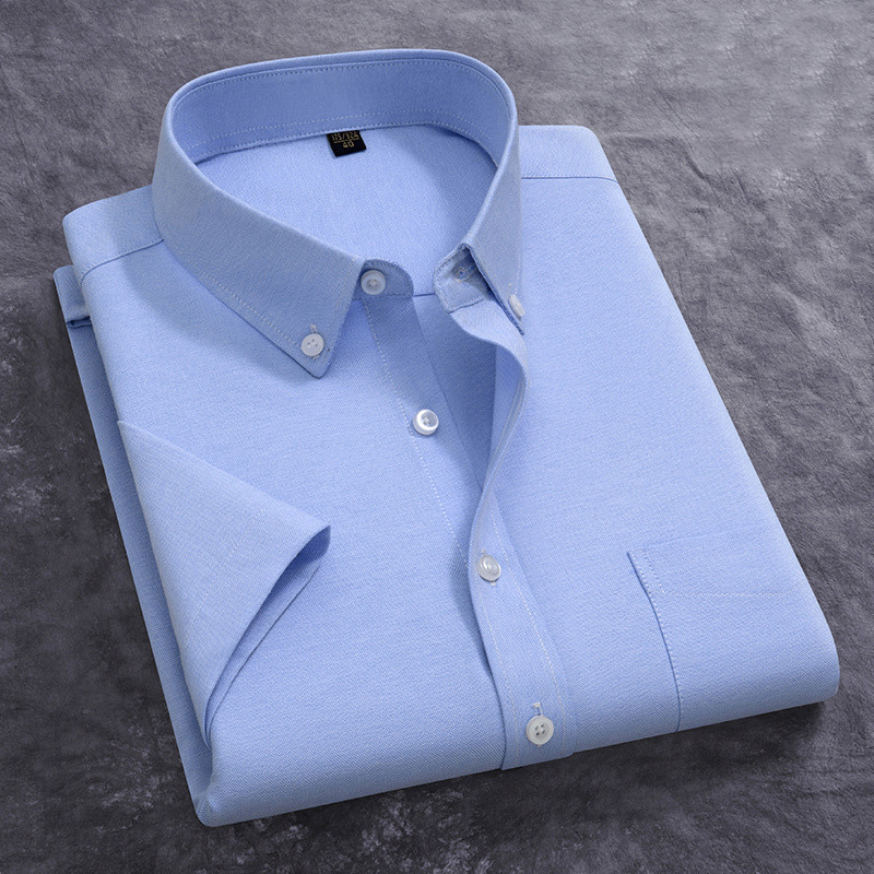 100% 순면 남성 옥스포드 셔츠 여름 반팔 스타일리쉬 - Oxford Cotton Casual Shirt Business 리뷰 및 가격