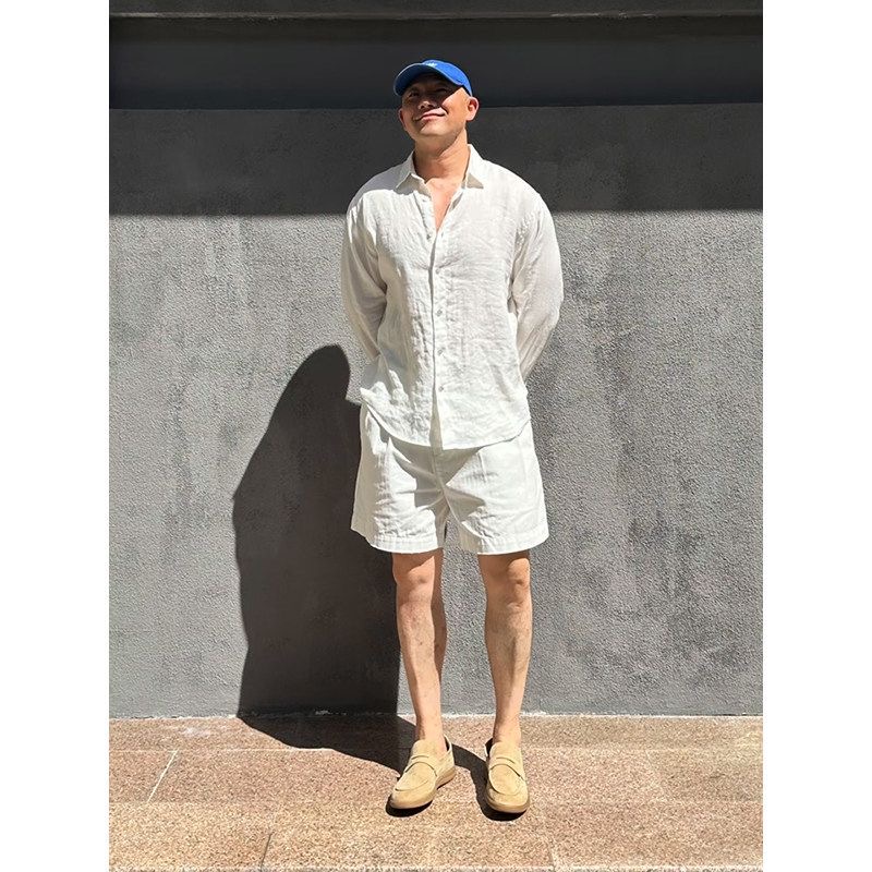 라이트 럭셔리 남성 린넨 자외선 차단 셔츠 및 스포츠  - Mens Linen Shirt Long Sleeve 리뷰 및 가격