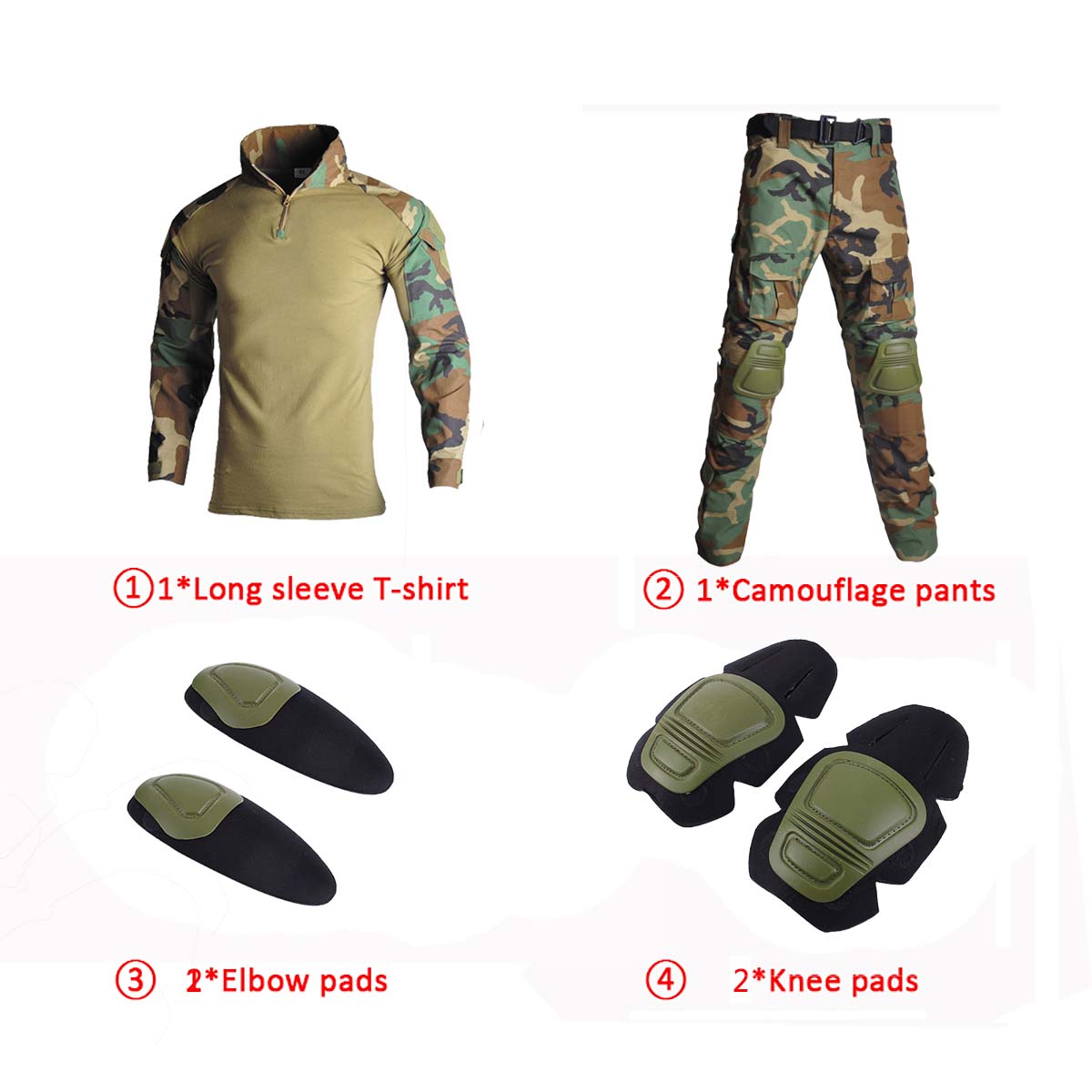 정글 위장 G2 전술 개구리복 세트 긴팔 전투 셔츠 카 - Tactical Military Shirt Cargo 리뷰 및 가격