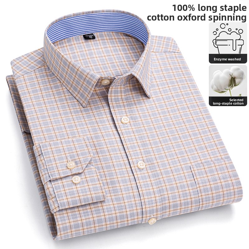 순면 고품질 비즈니스 캐주얼 패션 옥스퍼드 남성 셔츠  - Oxford Cotton Casual Shirt Business 리뷰 및 가격
