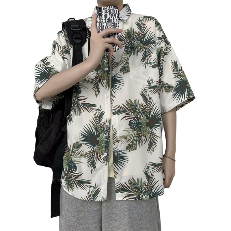 남성용 캐주얼 하와이안 레트로 꽃무늬 프린트 반팔 셔츠 - Vintage Hawaiian Floral Shirt 리뷰 및 가격