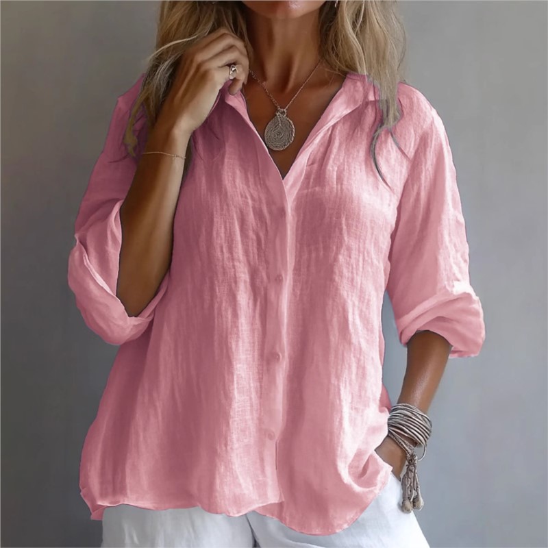 솔리드 컬러 린넨 섹시 브이넥 싱글 브레스티드 긴팔 봄 - Mens Linen Shirt Long Sleeve 리뷰 및 가격