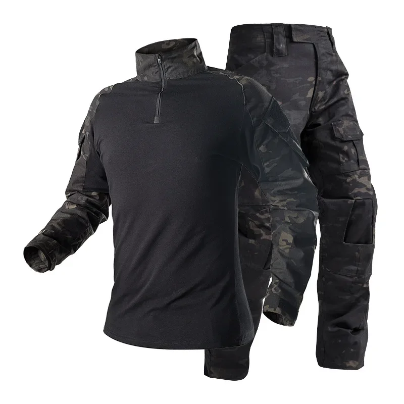 남성용 전술 전투복 세트 블랙 밀리터리 프로그 슈트 긴 - Tactical Military Shirt Cargo 리뷰 및 가격