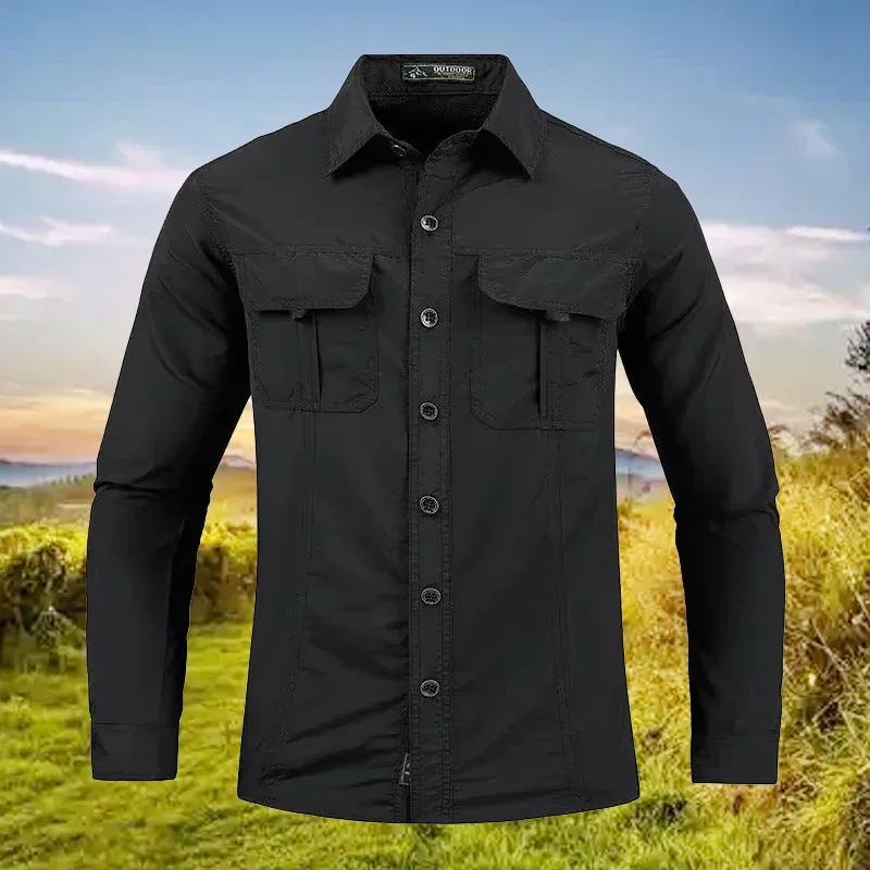 5XL 남자 경량 빠른 건조 셔츠 전술 캐주얼 군사 긴 - Tactical Military Shirt Cargo 리뷰 및 가격
