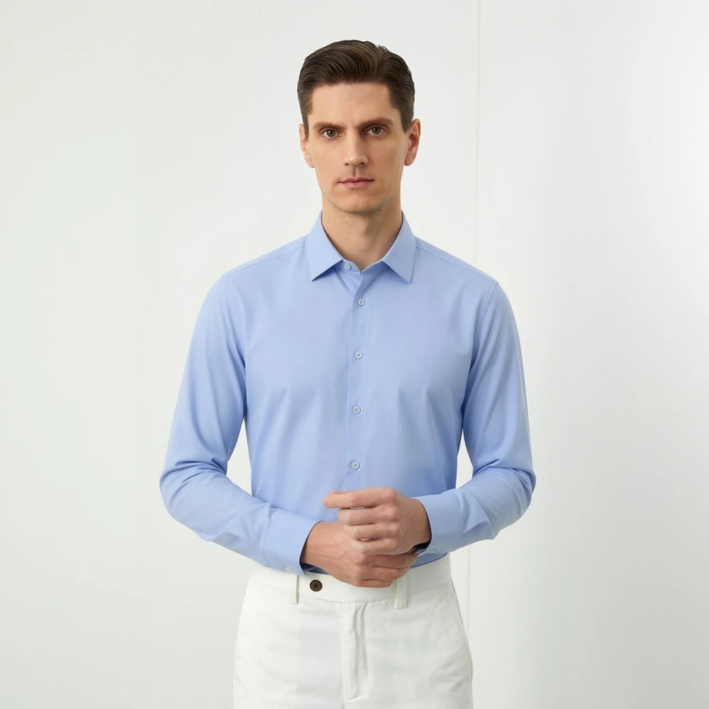 남성 비즈니스 캐주얼 드레스 셔츠 구김 방지 긴팔 스프 - Breathable Bamboo Fiber Shirt Non Iron 리뷰 및 가격