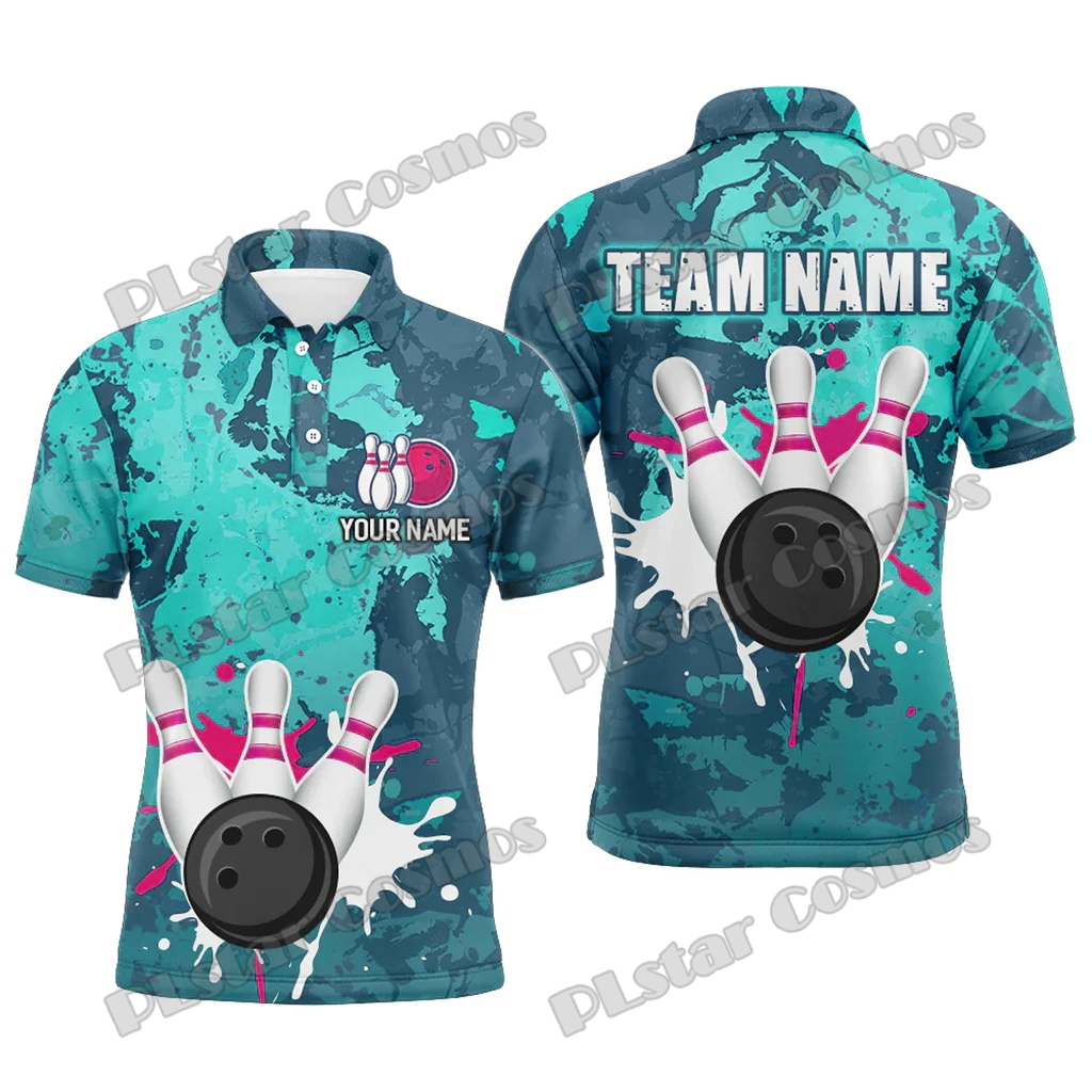 레트로 볼링 워터 밀크 멀티컬러 옵션 맞춤형 이름 3D - Short Sleeve Bowling Shirt Retro 리뷰 및 가격