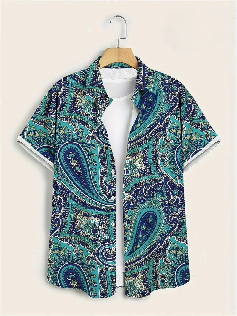 퍼플 베이스 컬러풀 페이즐리 하와이안 셔츠 멀티 스타일 - Vintage Hawaiian Floral Shirt 리뷰 및 가격