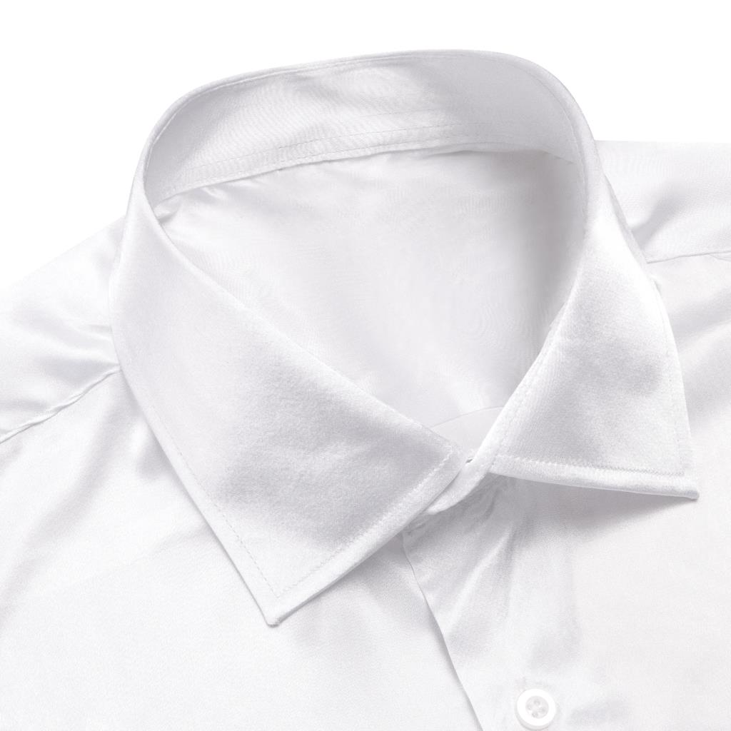 남성용 하이타이 화이트 실크 새틴 셔츠, 윈저 칼라,  - Mens Satin Silk Dress Shirt 리뷰 및 가격