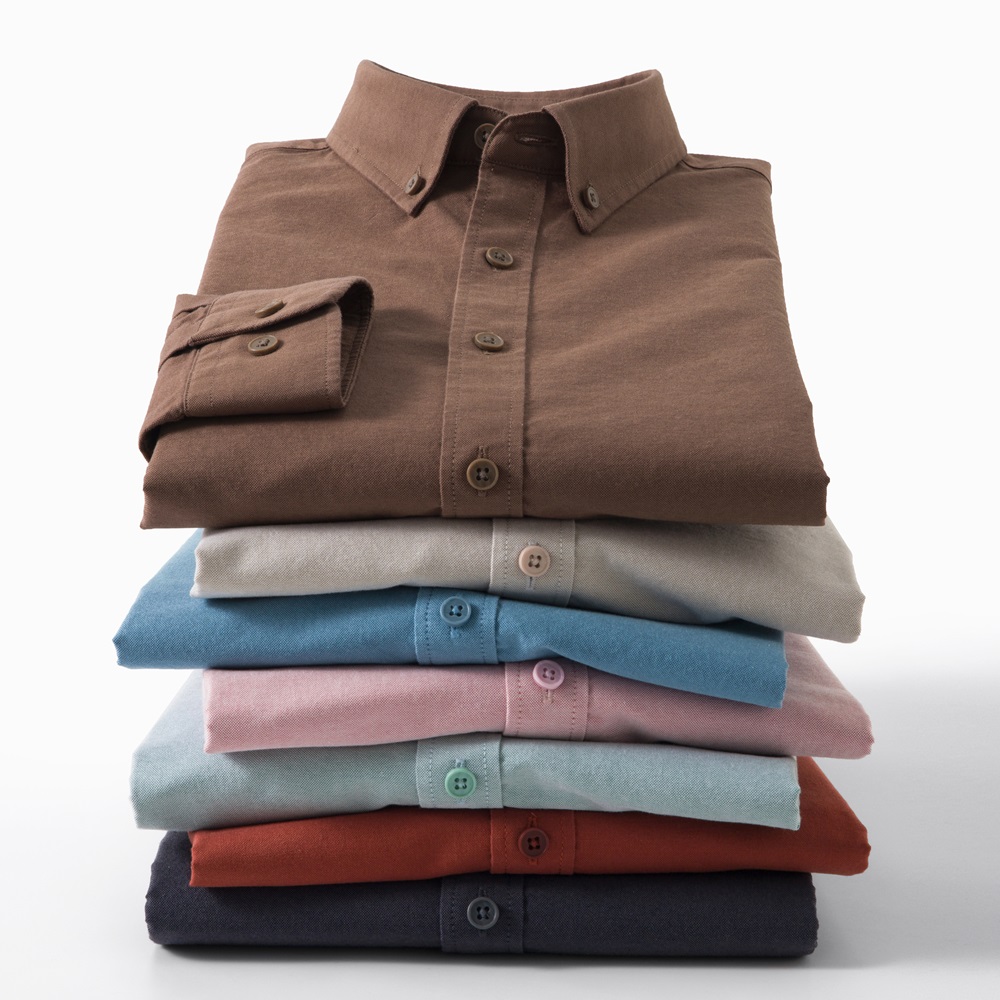 2026 신상 남성용 100% 코튼 옥스포드 셔츠 통기 - Mandarin Collar Formal Shirt Slim Fit 리뷰 및 가격