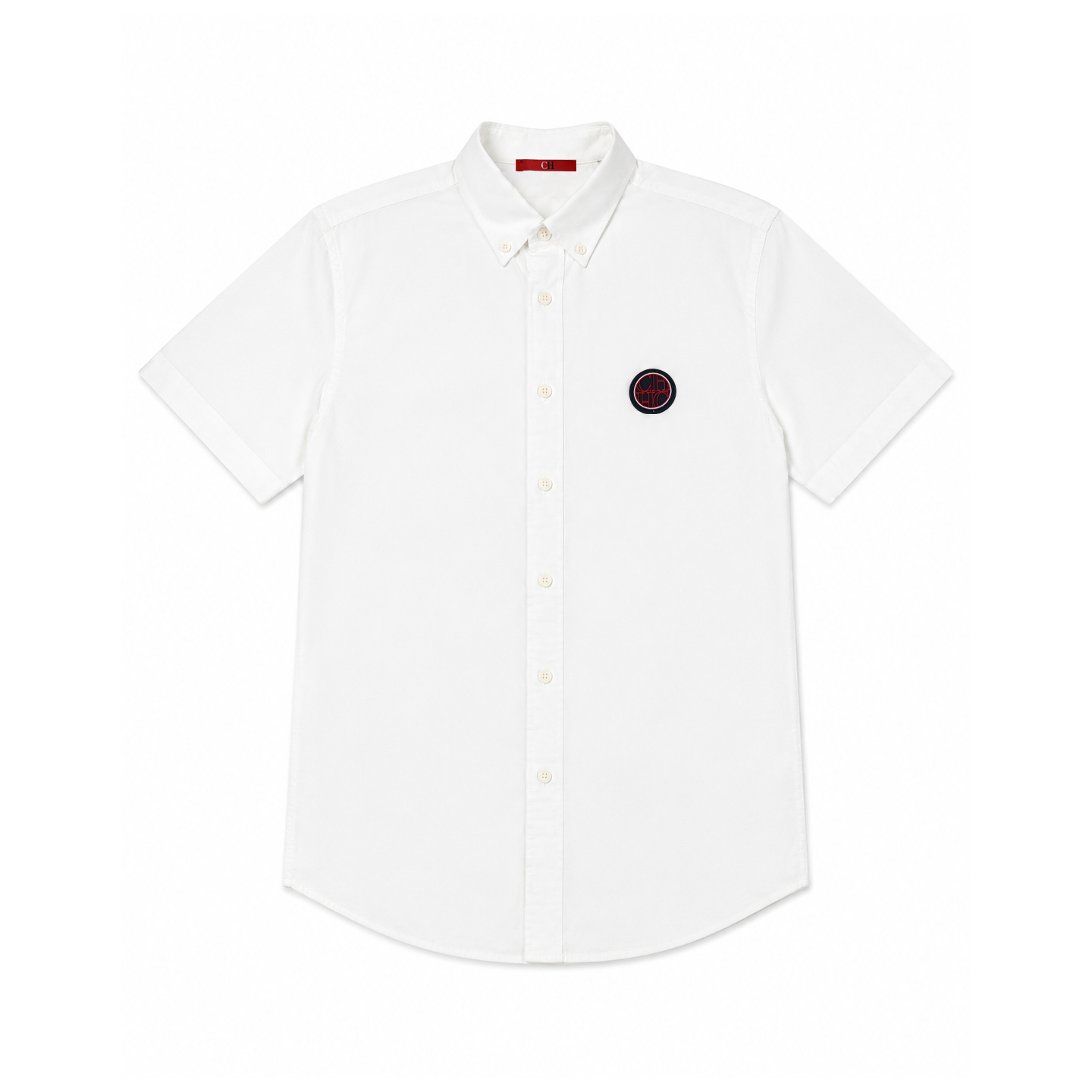 CH 남성용 화이트 옥스퍼드 반팔 셔츠 버튼다운 칼라  - Oxford Cotton Casual Shirt Business 리뷰 및 가격