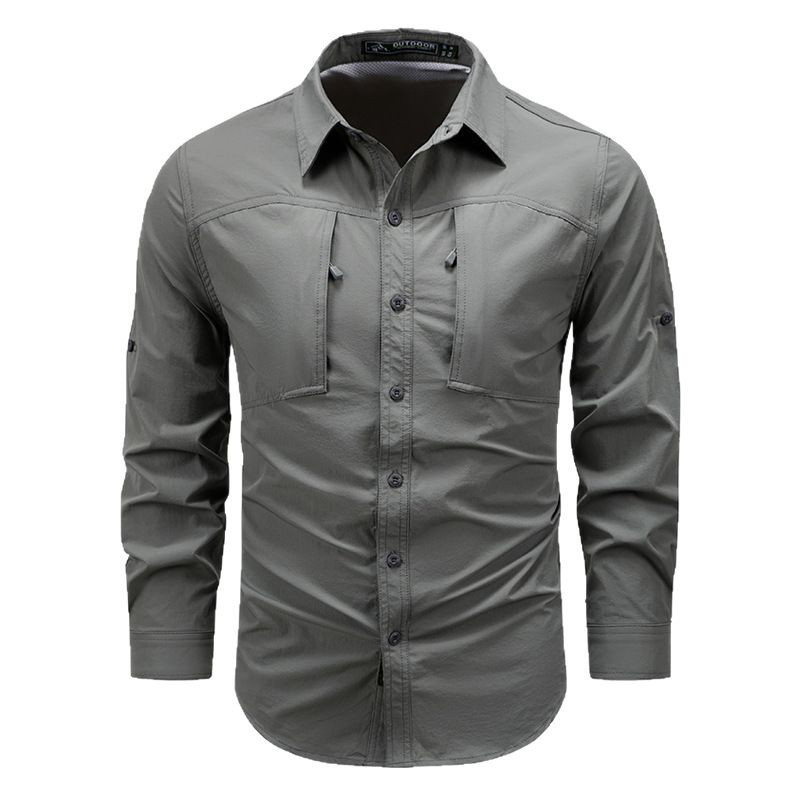 봄 가을 남성용 긴 소매 카고 셔츠 빠른 건조 남성용  - Tactical Military Shirt Cargo 리뷰 및 가격